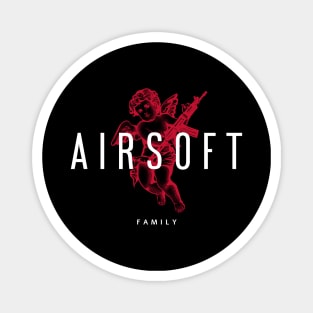 Airsoft Family - Angel with machine gun Magnet